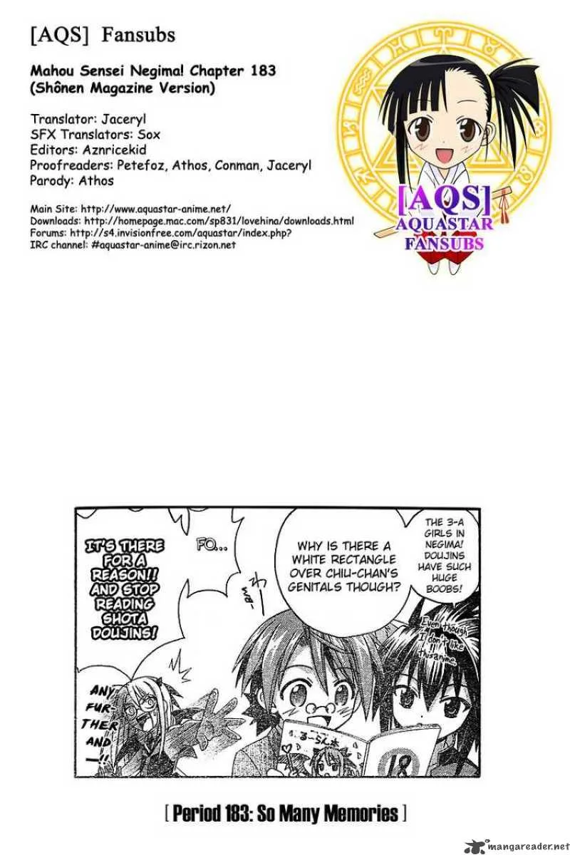 Mahou Sensei Negima! Chapter 183 page 16