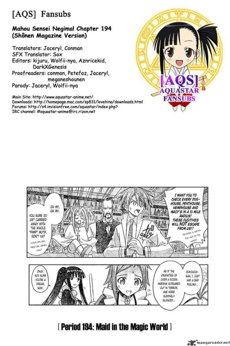 Mahou Sensei Negima! Chapter 194 page 19