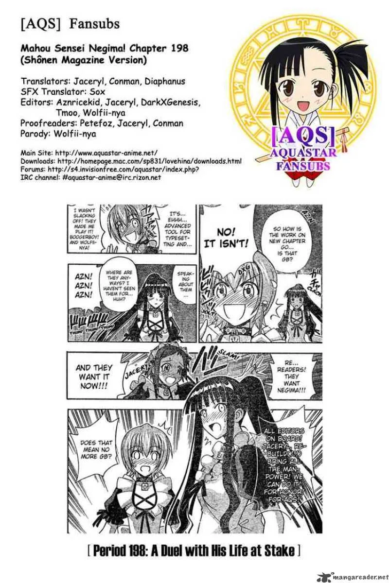 Mahou Sensei Negima! Chapter 198 page 18