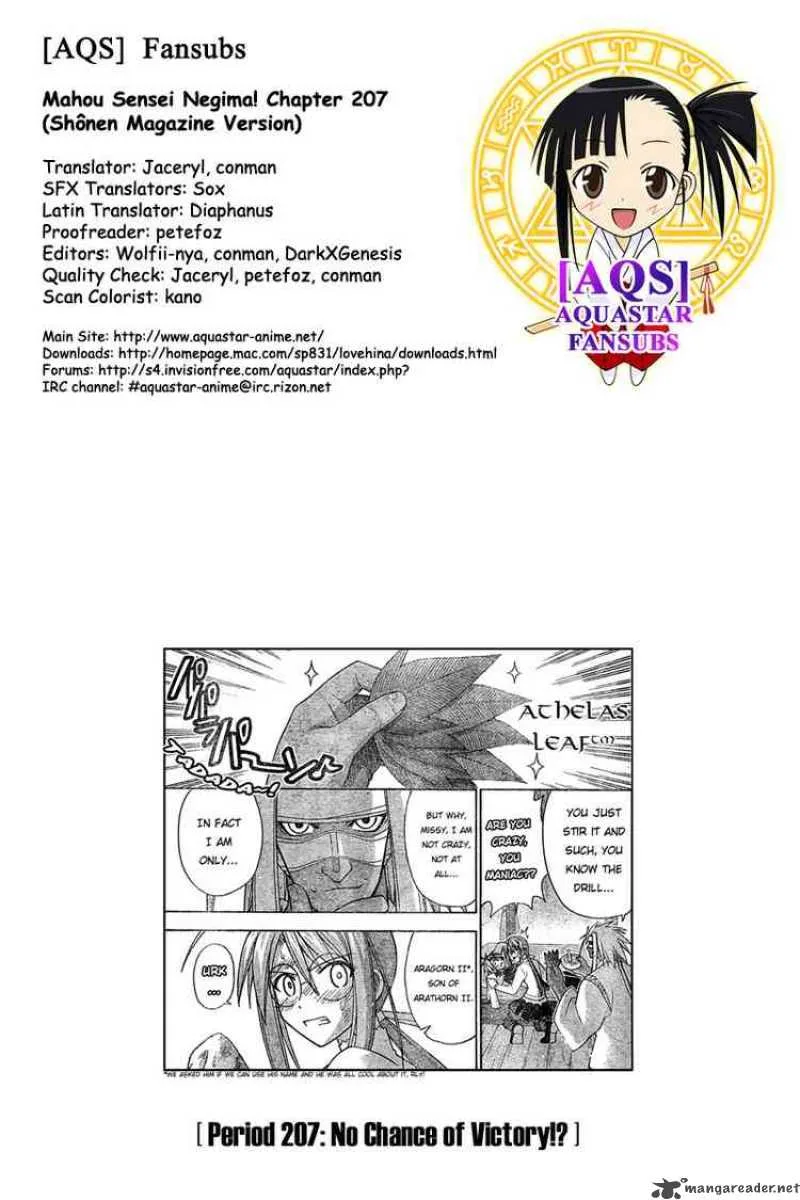 Mahou Sensei Negima! Chapter 207 page 18