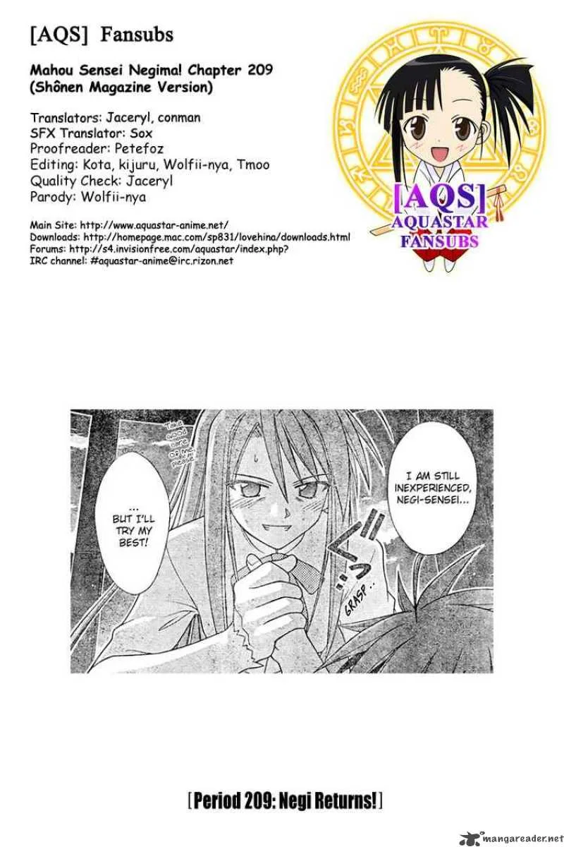 Mahou Sensei Negima! Chapter 209 page 19