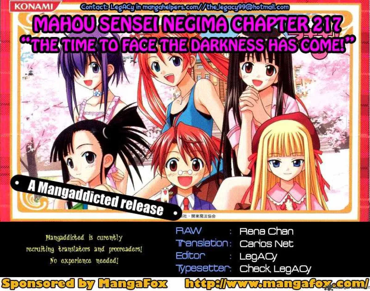 Mahou Sensei Negima! Chapter 217 page 18