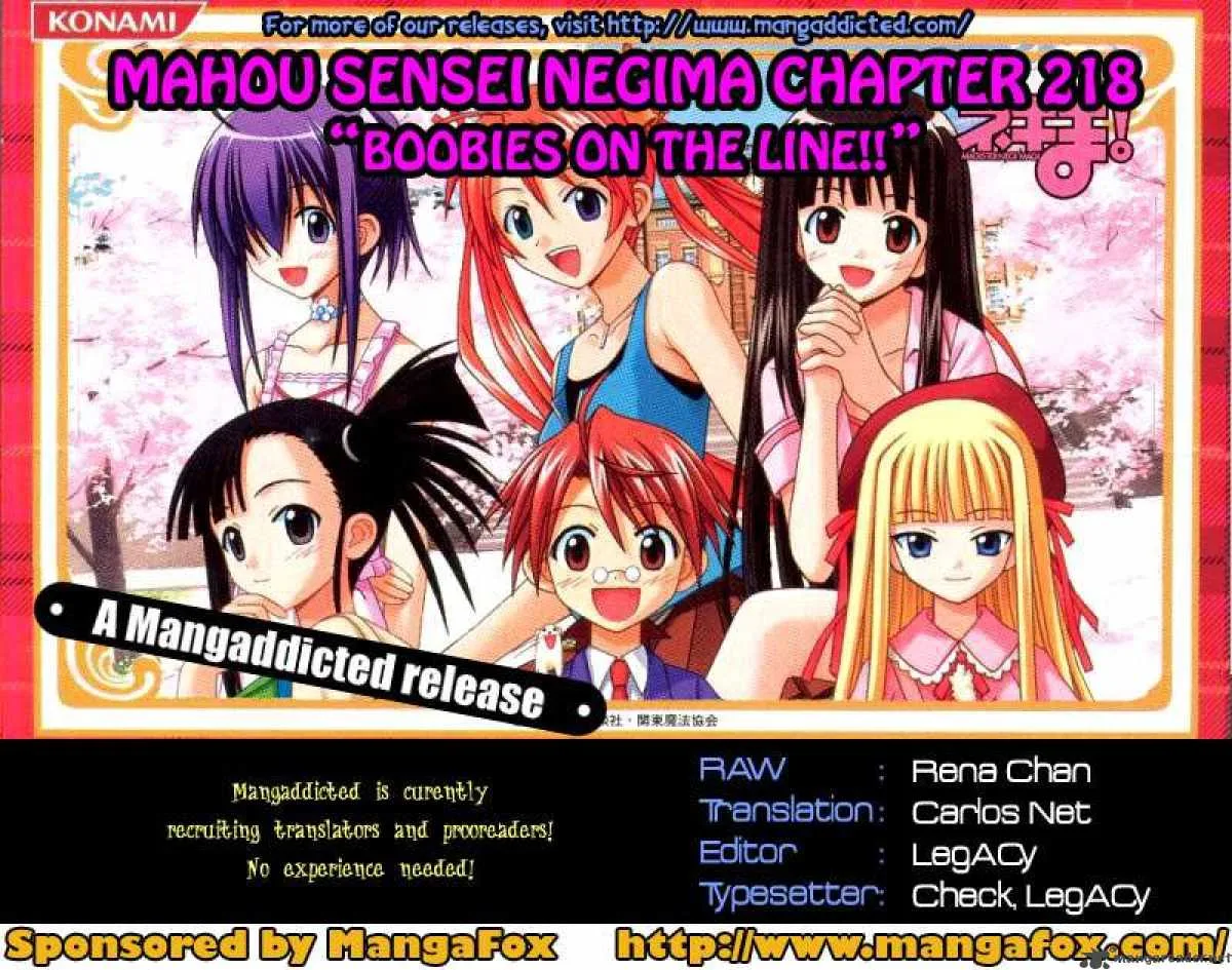 Mahou Sensei Negima! Chapter 218 page 18