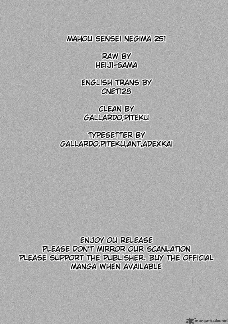 Mahou Sensei Negima! Chapter 254 page 18