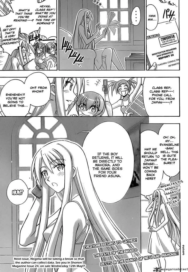 Mahou Sensei Negima! Chapter 287 page 17