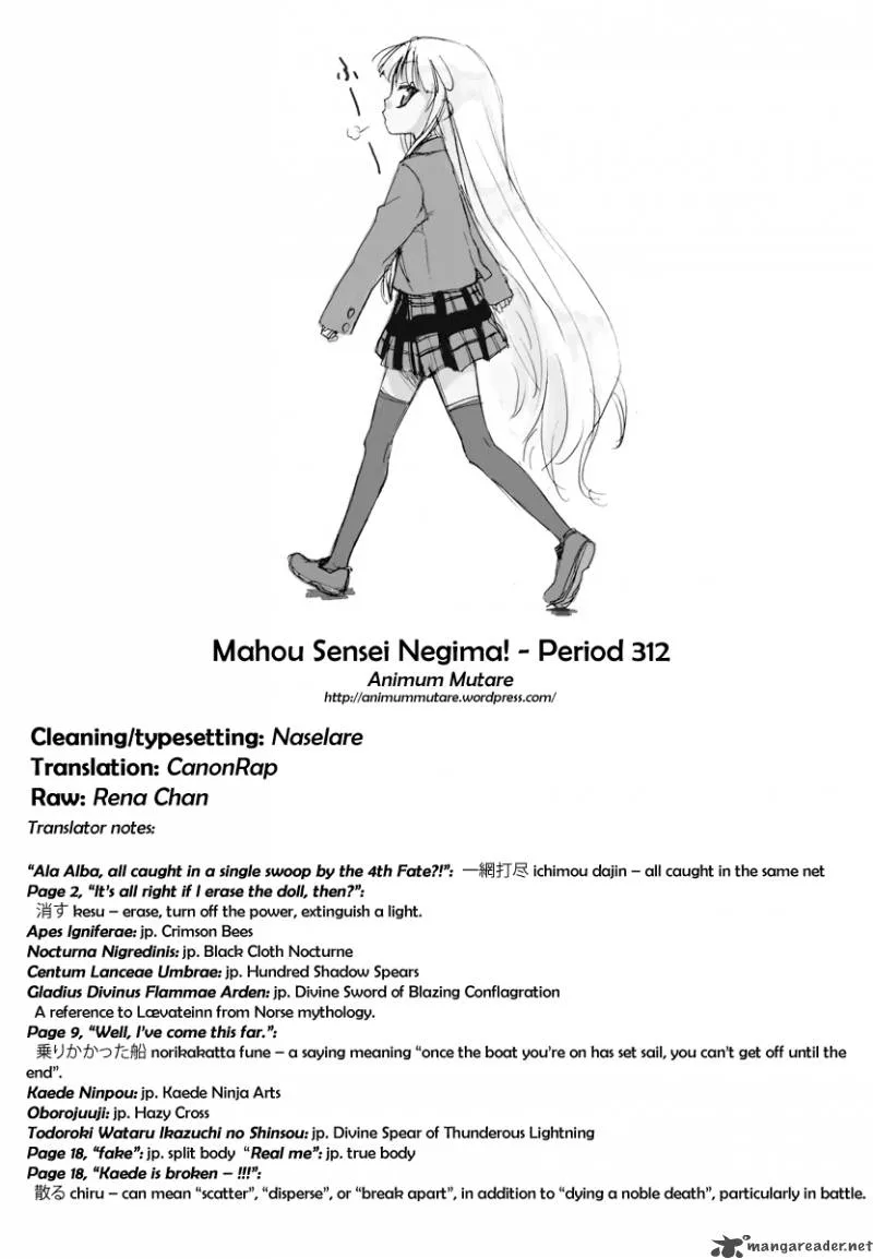 Mahou Sensei Negima! Chapter 312 page 19