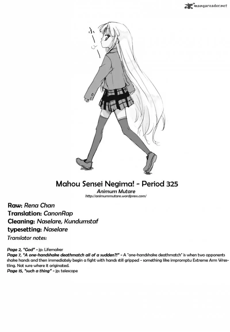 Mahou Sensei Negima! Chapter 325 page 18