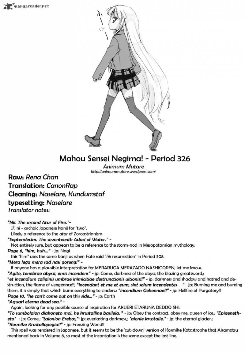 Mahou Sensei Negima! Chapter 326 page 19