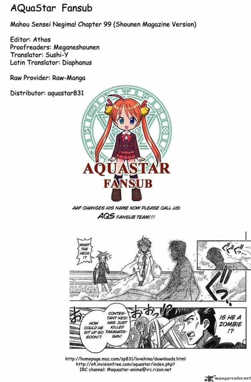 Mahou Sensei Negima! Chapter 99 page 18