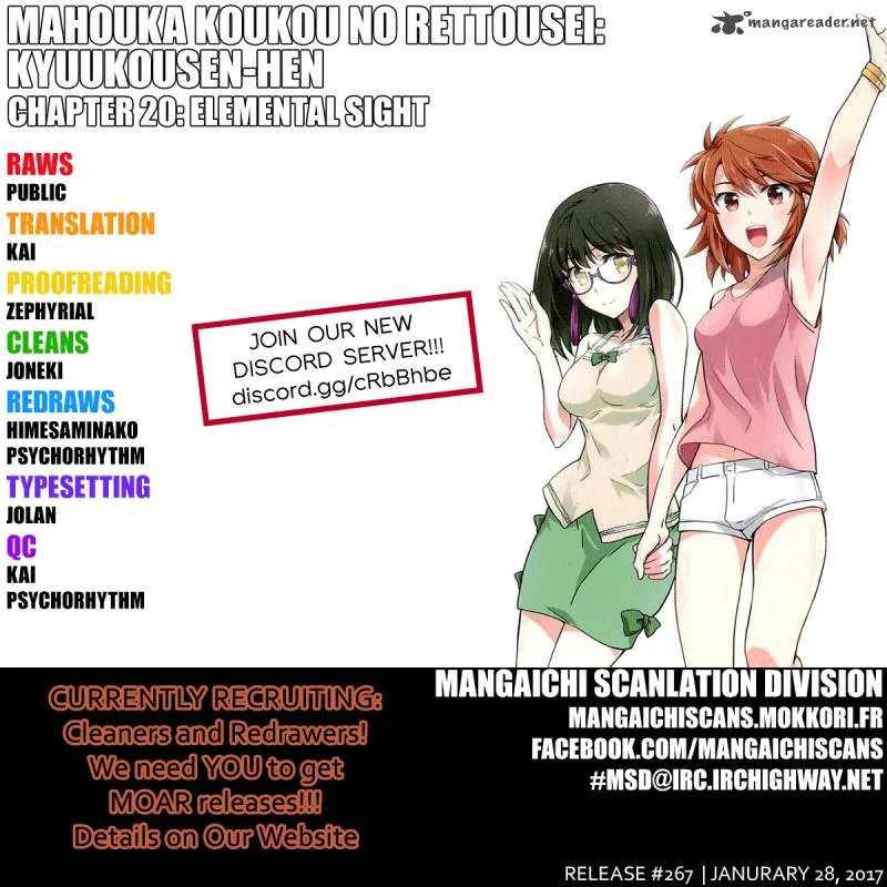 Mahouka Koukou no Rettousei - Kyuukousen-hen Chapter 20 page 1