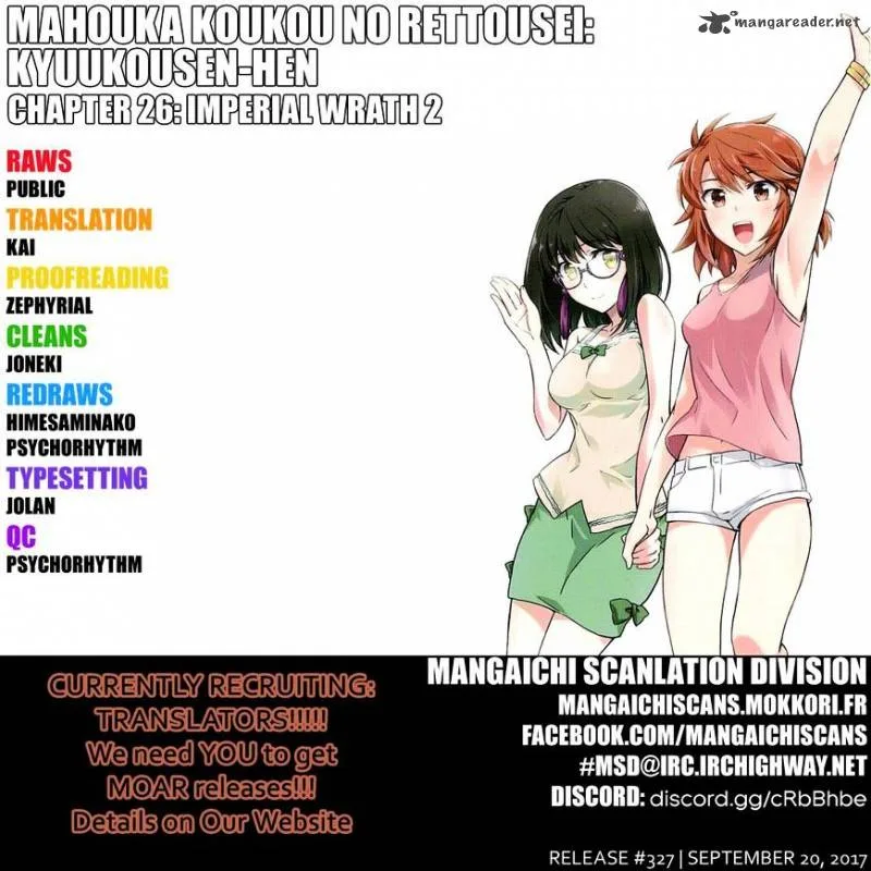 Mahouka Koukou no Rettousei - Kyuukousen-hen Chapter 26 page 1