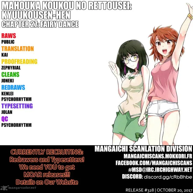 Mahouka Koukou no Rettousei - Kyuukousen-hen Chapter 27 page 1