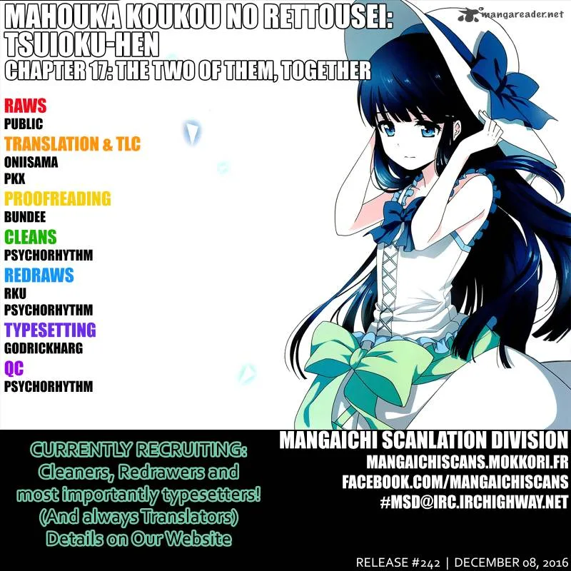 Mahouka Koukou no Rettousei - Tsuioku Hen Chapter 17 page 1