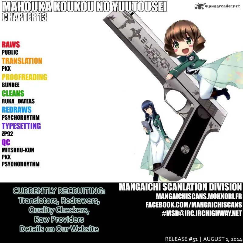 Mahouka Koukou no Yuutousei Chapter 13 page 1
