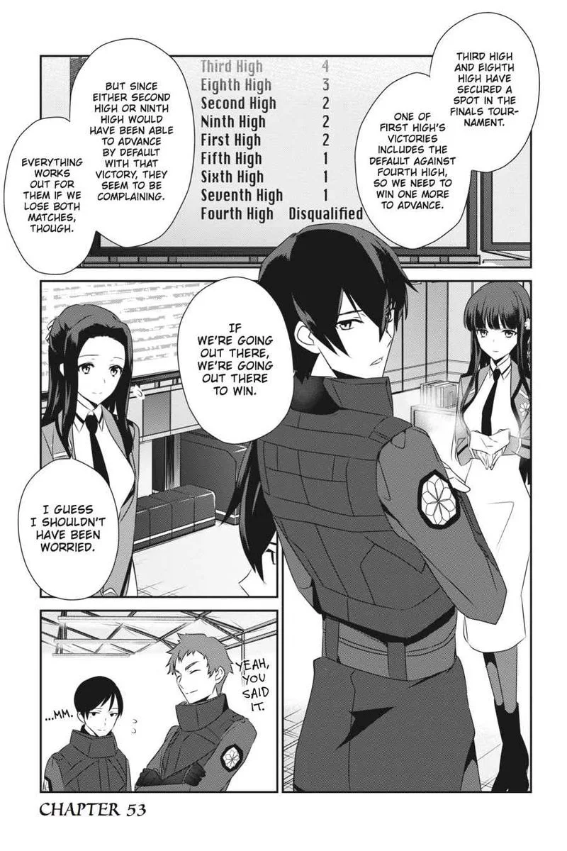 Mahouka Koukou no Yuutousei Chapter 53 page 1