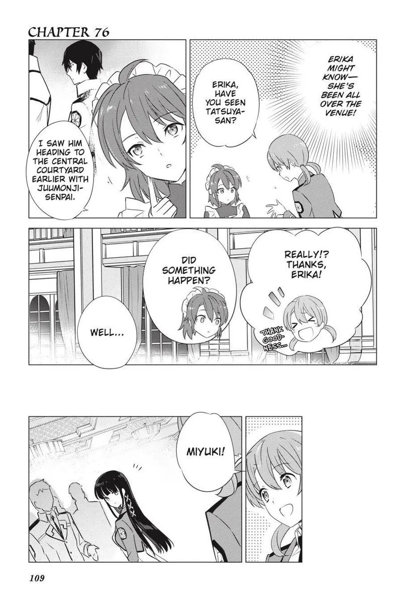 Mahouka Koukou no Yuutousei Chapter 76 page 1