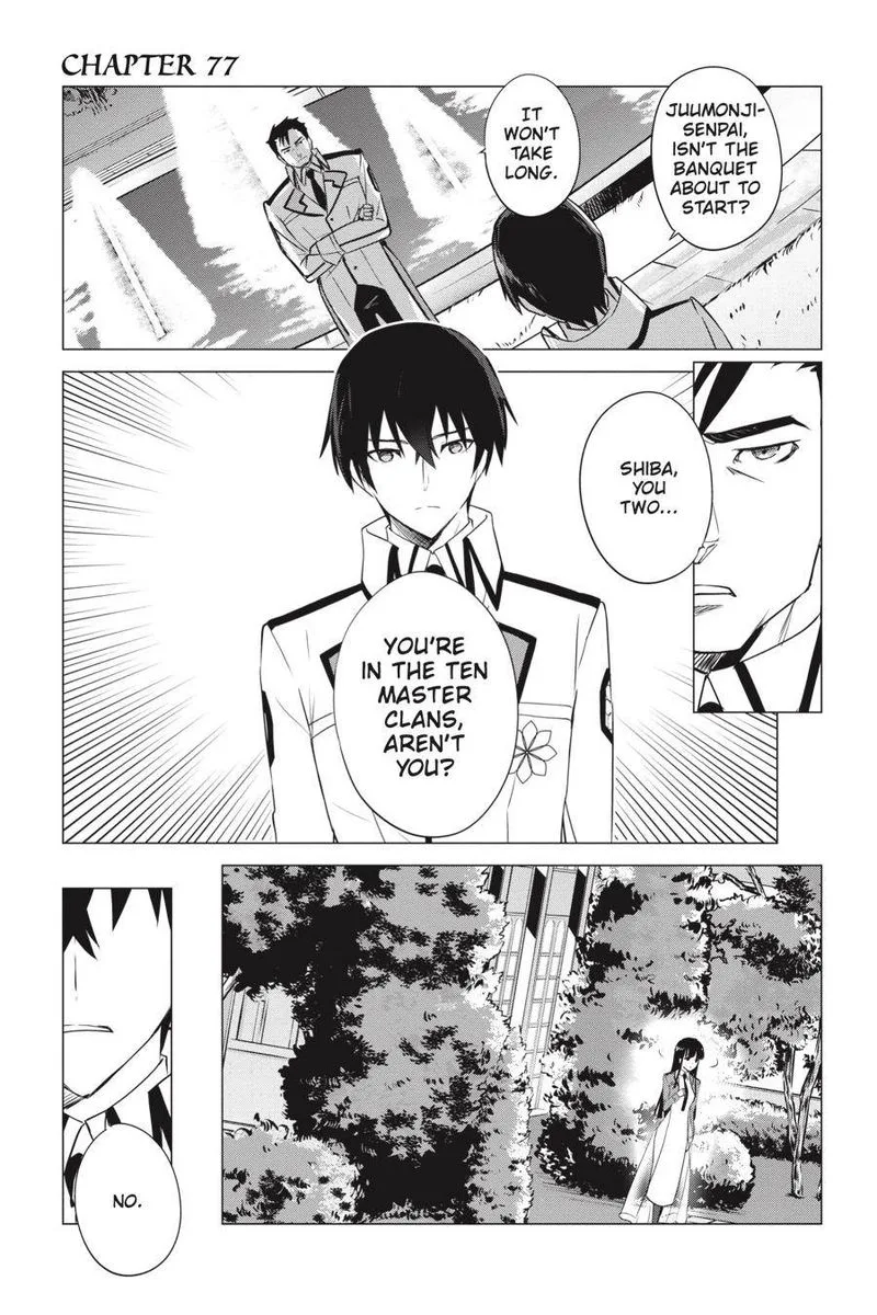 Mahouka Koukou no Yuutousei Chapter 77 page 1