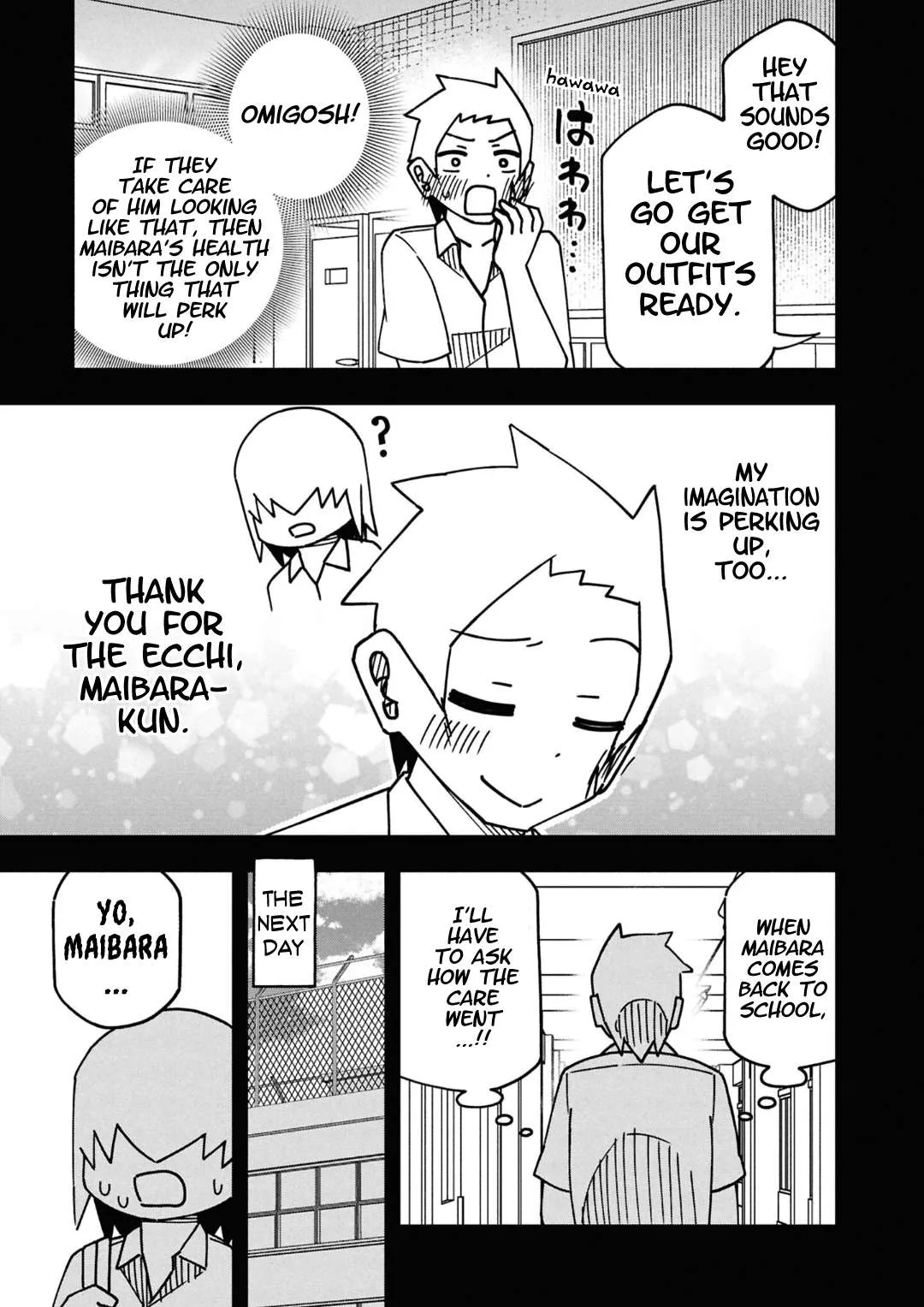 Maibara-kun wa Tsuyotsuyo Gal Kara Hanarerarenai Chapter 11 page 9