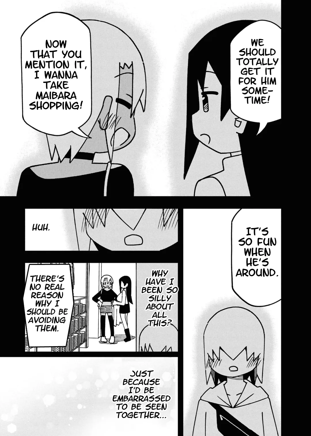 Maibara-kun wa Tsuyotsuyo Gal Kara Hanarerarenai Chapter 14 page 9