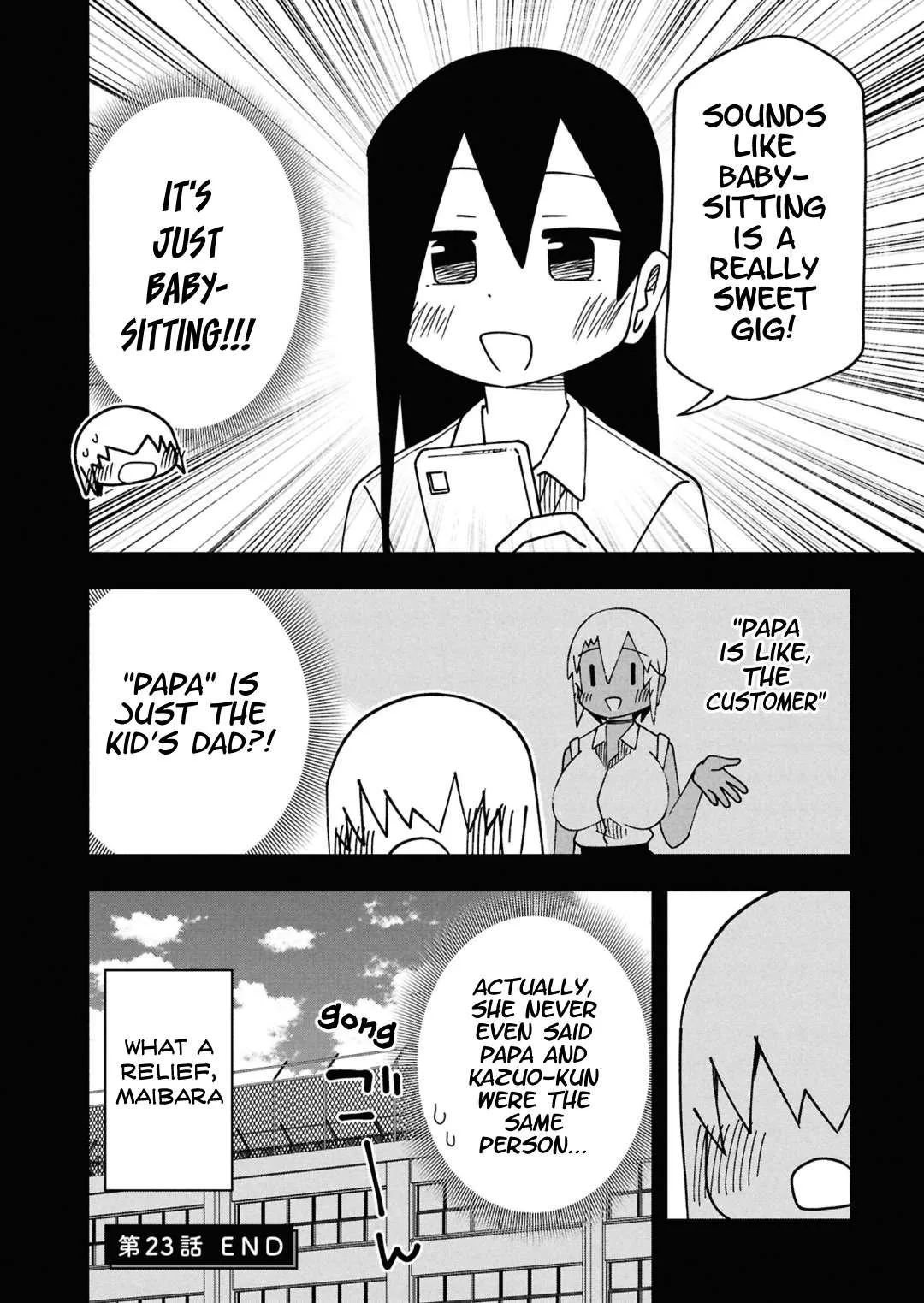 Maibara-kun wa Tsuyotsuyo Gal Kara Hanarerarenai Chapter 23 page 10