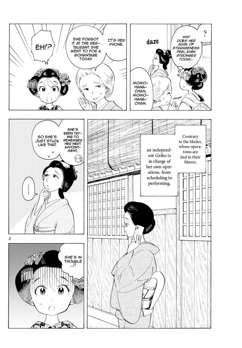 Maiko-san Chi no Makanai-san Chapter 179 page 2