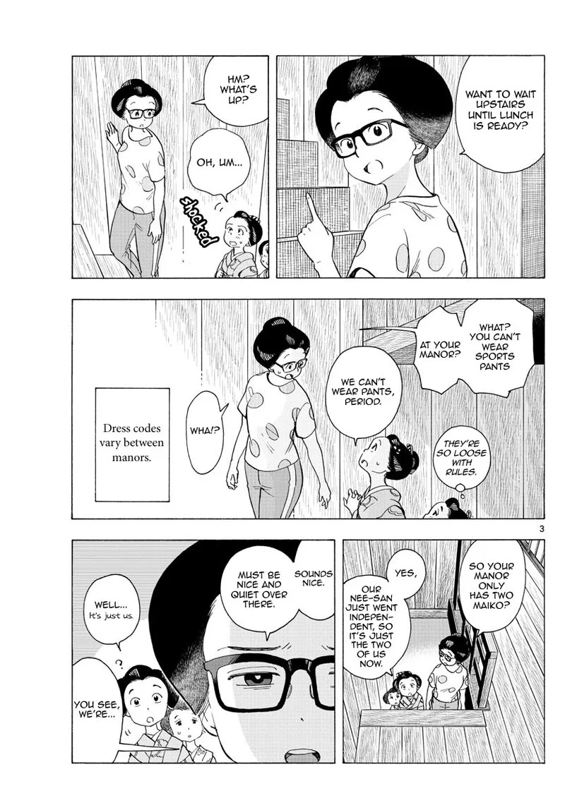Maiko-san Chi no Makanai-san Chapter 219 page 3