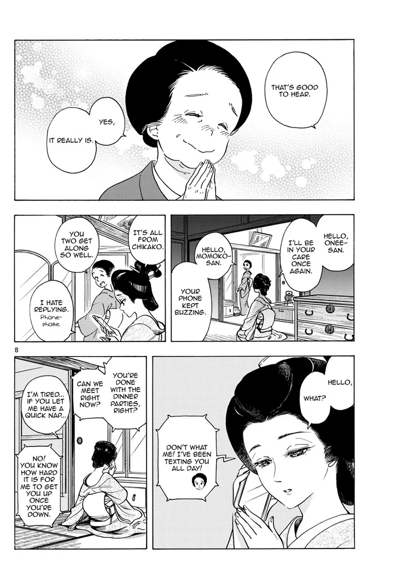 Maiko-san Chi no Makanai-san Chapter 257 page 8