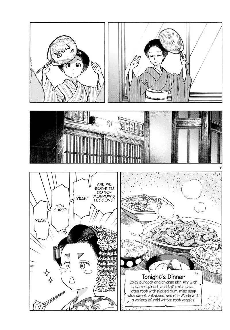 Maiko-san Chi no Makanai-san Chapter 279 page 9