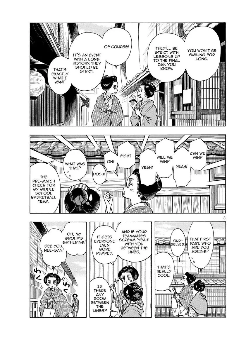 Maiko-san Chi no Makanai-san Chapter 279 page 3