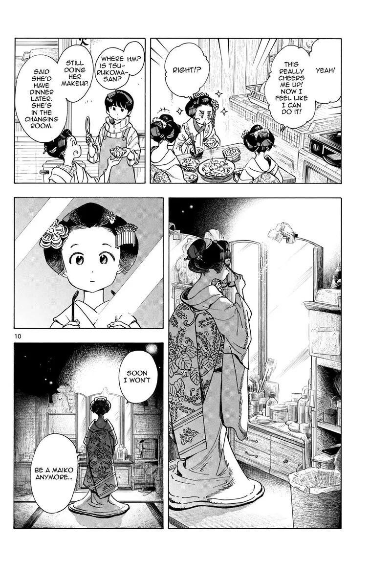 Maiko-san Chi no Makanai-san Chapter 279 page 10