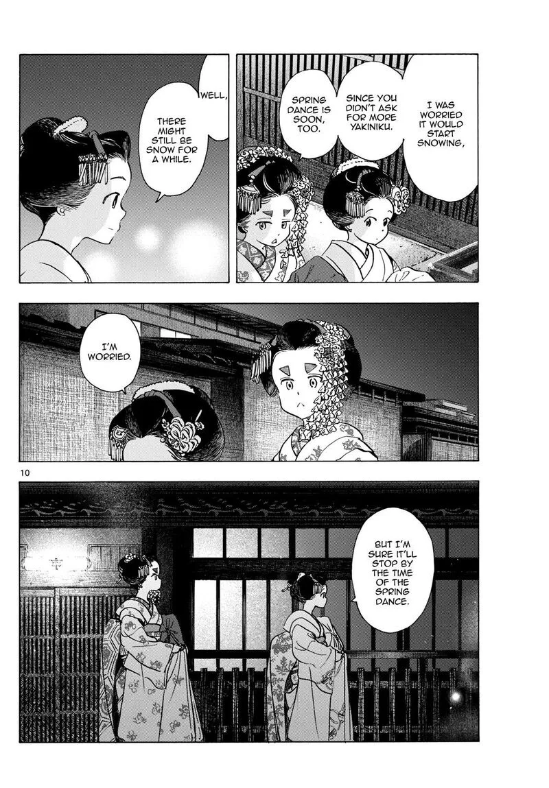 Maiko-san Chi no Makanai-san Chapter 280 page 10