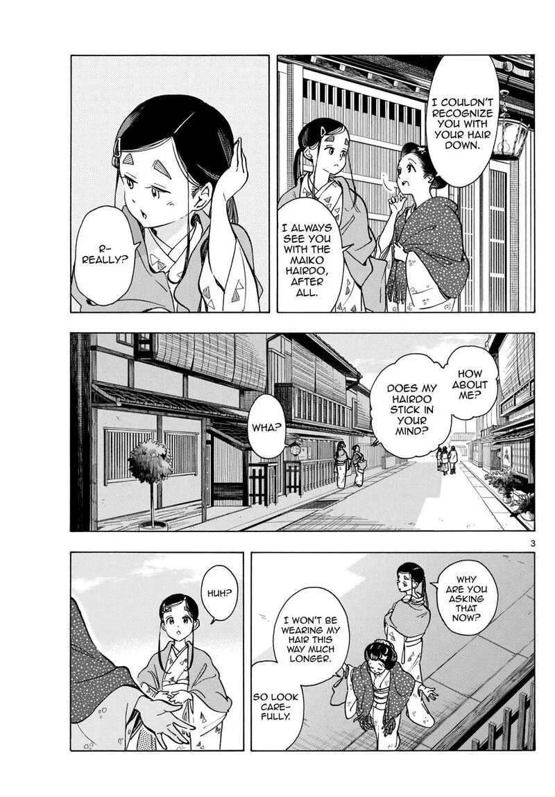 Maiko-san Chi no Makanai-san Chapter 284 page 3