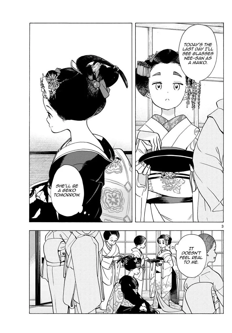 Maiko-san Chi no Makanai-san Chapter 293 page 3