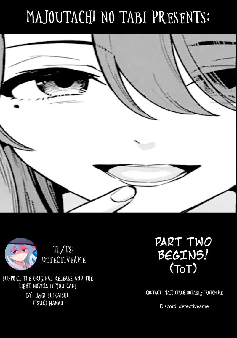 Majo no Tabitabi Chapter 25.1 page 1