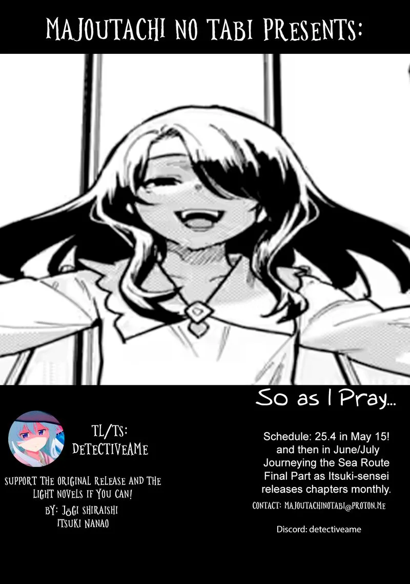 Majo no Tabitabi Chapter 25.3 page 1