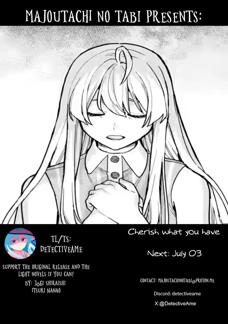 Majo no Tabitabi Chapter 26.1 page 1