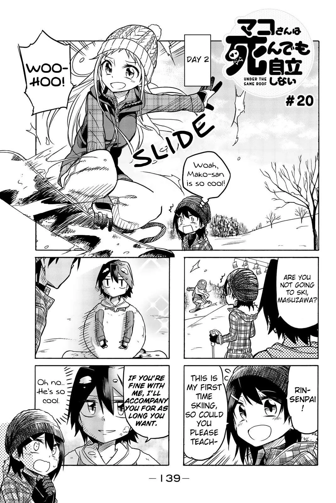 Mako-san Wa Shindemo Jiritsu Shinai Chapter 20 page 1