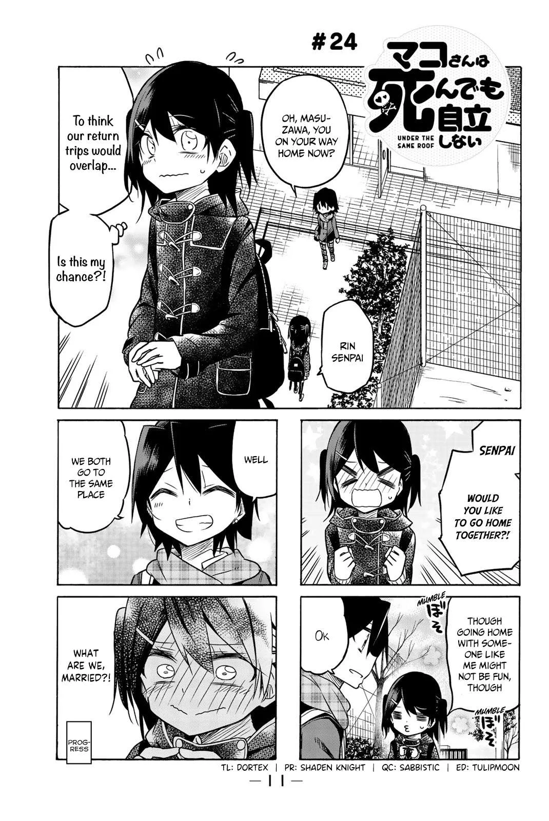 Mako-san Wa Shindemo Jiritsu Shinai Chapter 24 page 2