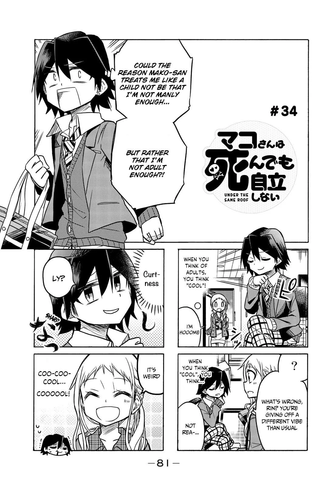Mako-san Wa Shindemo Jiritsu Shinai Chapter 34 page 2