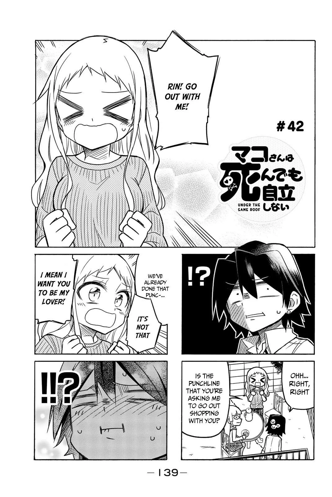 Mako-san Wa Shindemo Jiritsu Shinai Chapter 42 page 2