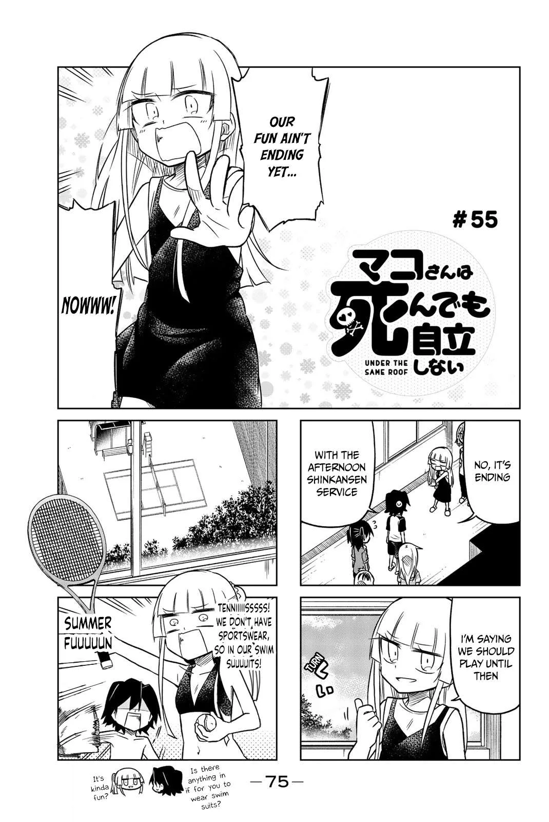 Mako-san Wa Shindemo Jiritsu Shinai Chapter 55 page 2