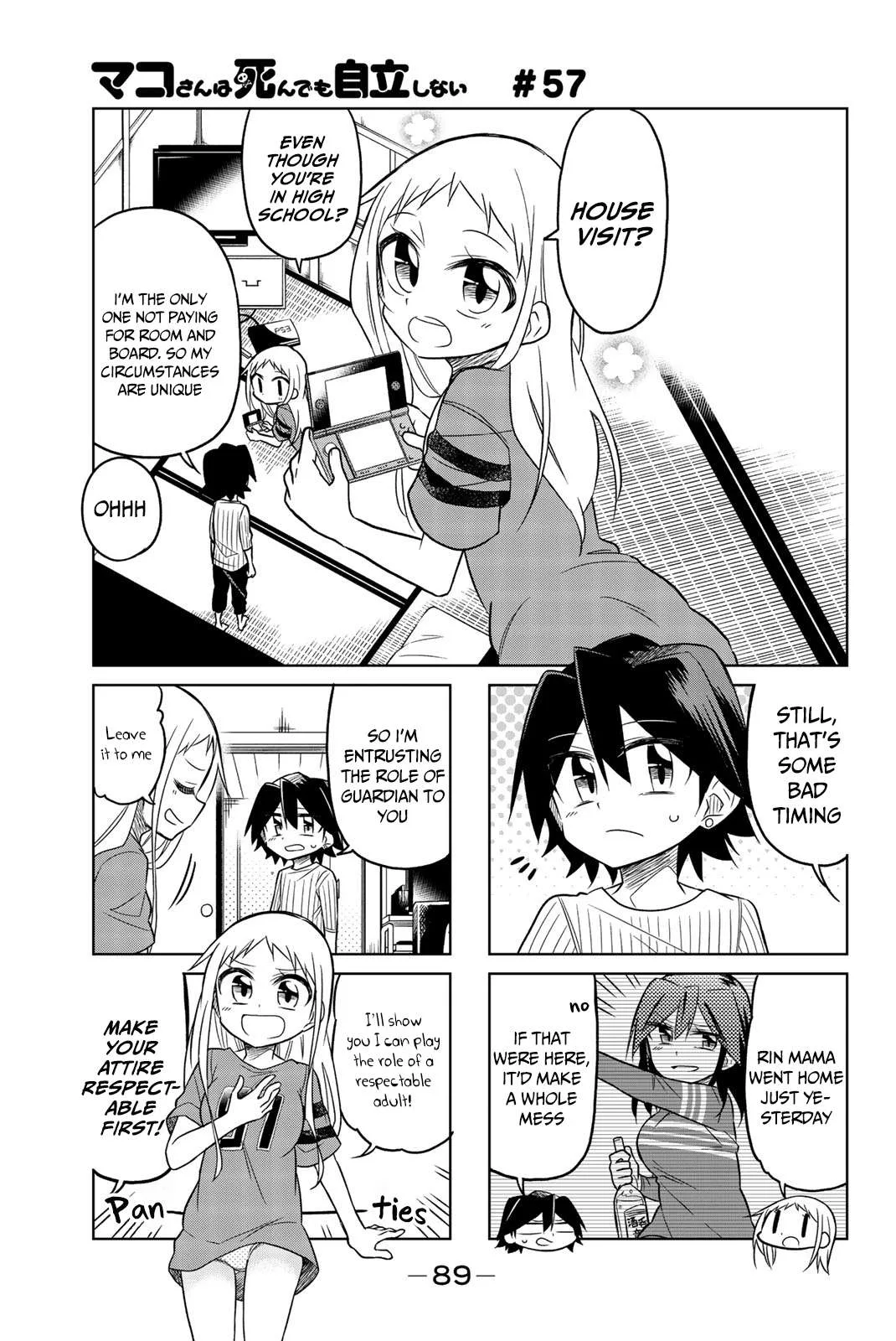 Mako-san Wa Shindemo Jiritsu Shinai Chapter 57 page 2