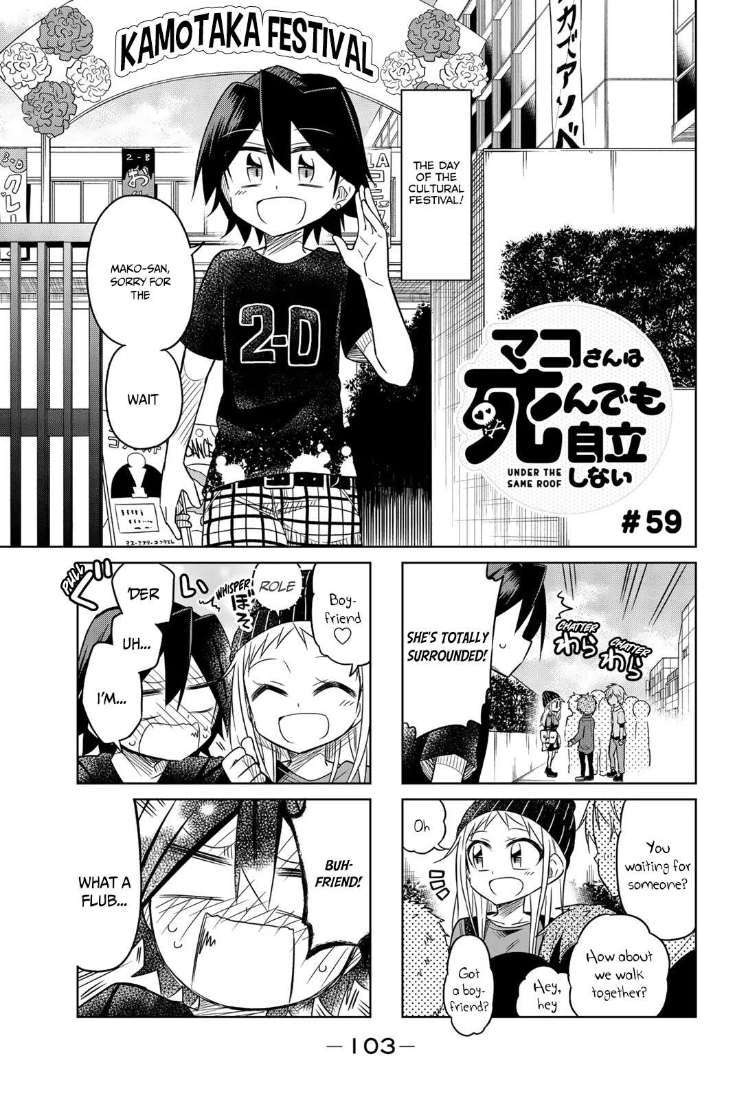 Mako-san Wa Shindemo Jiritsu Shinai Chapter 59 page 2