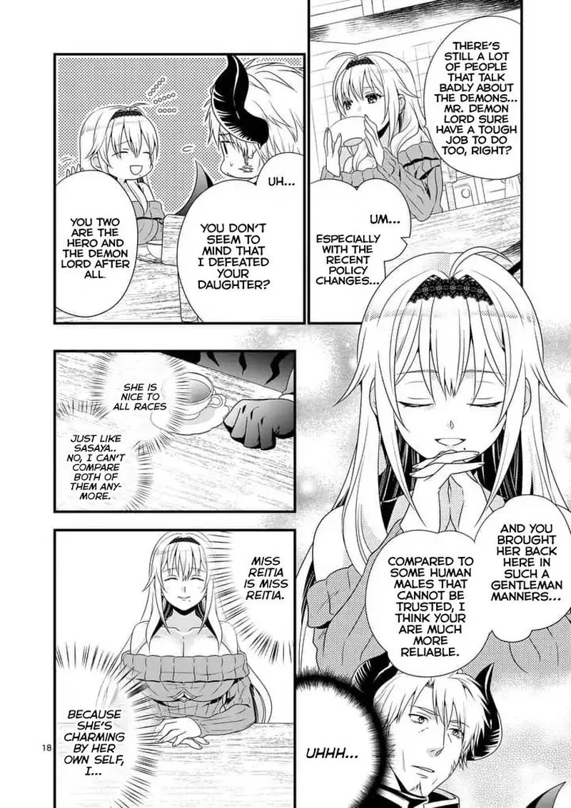 Maou desu. Onna Yuusha no Hahaoya to Saikon Shita no de, Onna Yuusha ga Giri no Musume ni Narimashita Chapter 1 page 17