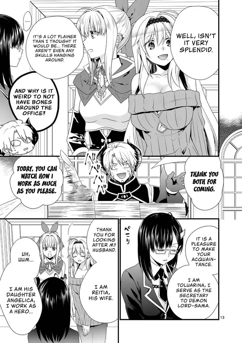 Maou desu. Onna Yuusha no Hahaoya to Saikon Shita no de, Onna Yuusha ga Giri no Musume ni Narimashita Chapter 11 page 13