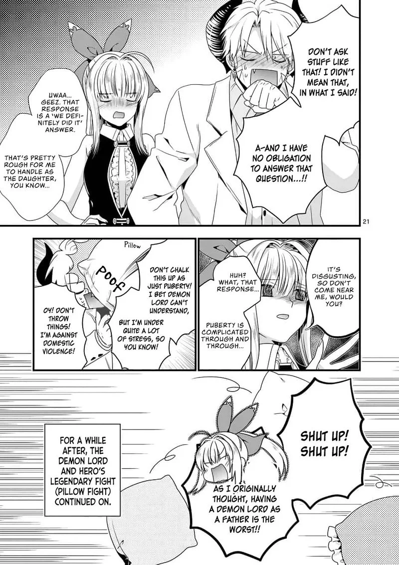 Maou desu. Onna Yuusha no Hahaoya to Saikon Shita no de, Onna Yuusha ga Giri no Musume ni Narimashita Chapter 13 page 21