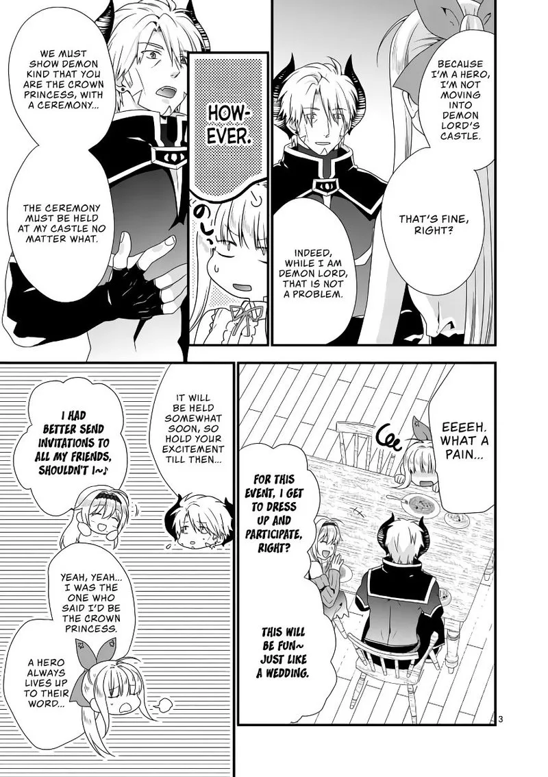 Maou desu. Onna Yuusha no Hahaoya to Saikon Shita no de, Onna Yuusha ga Giri no Musume ni Narimashita Chapter 16 page 2