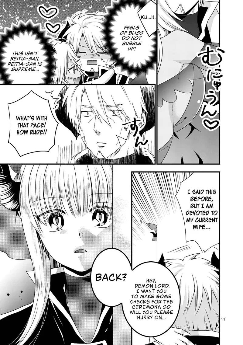 Maou desu. Onna Yuusha no Hahaoya to Saikon Shita no de, Onna Yuusha ga Giri no Musume ni Narimashita Chapter 17 page 11