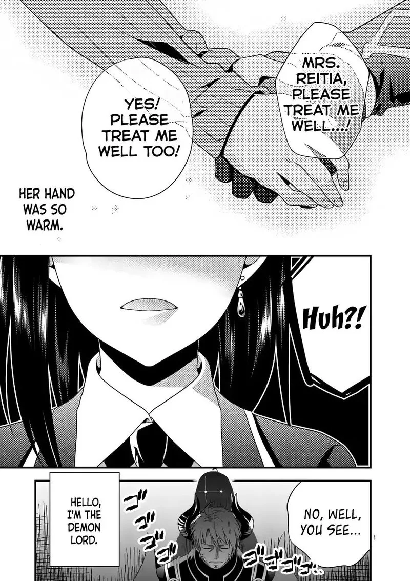 Maou desu. Onna Yuusha no Hahaoya to Saikon Shita no de, Onna Yuusha ga Giri no Musume ni Narimashita Chapter 2 page 1