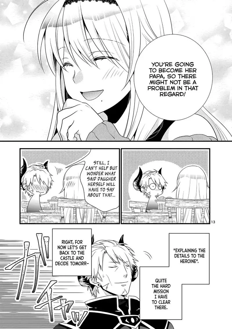 Maou desu. Onna Yuusha no Hahaoya to Saikon Shita no de, Onna Yuusha ga Giri no Musume ni Narimashita Chapter 2 page 13